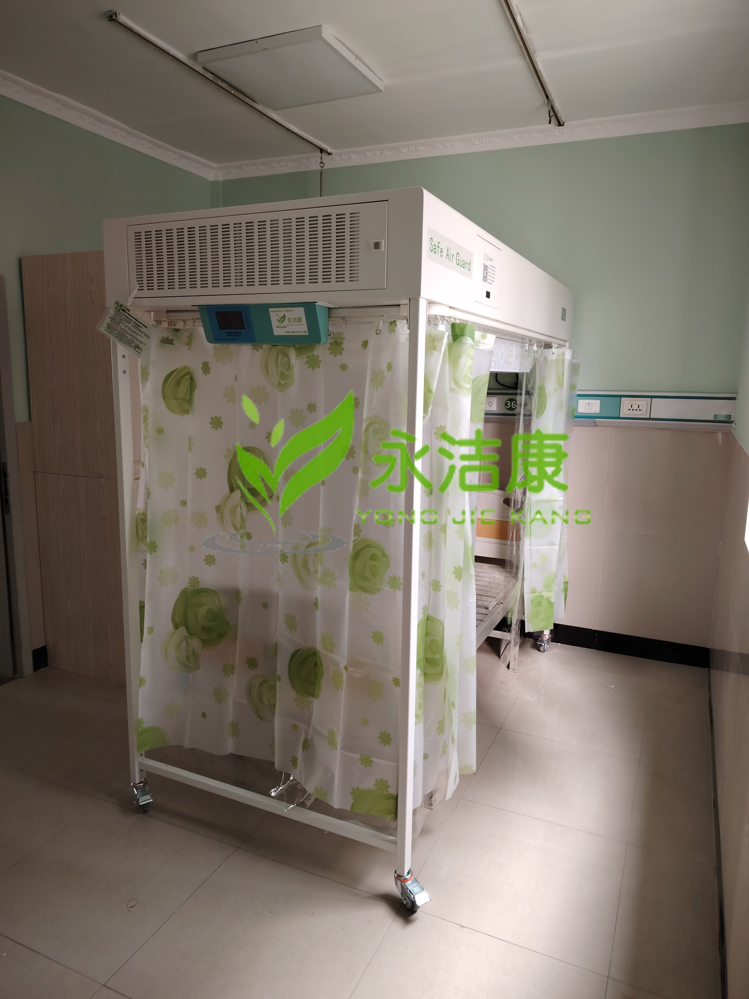 化療用層流床，百級(jí)潔凈單人無(wú)菌層流病床